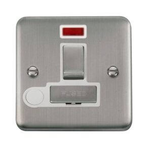Click Scolmore - Click Deco Plus 13A Ingot Dp Switched Fused Connection Unit With Neon (DPSS552WH)