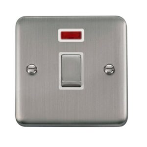 Click Scolmore - Click Deco Plus 20A Ingot Dp Switch With Neon (DPSS723WH)