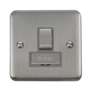Click Scolmore - Click Deco Plus 13A Ingot Double Pole Switched Fused Connection Unit (DPSS751GY)