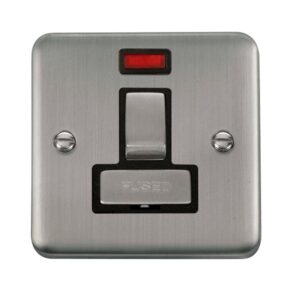 Click Scolmore - Click Deco Plus 13A Ingot Dp Switched Fused Connection Unit With Neon (DPSS752BK)