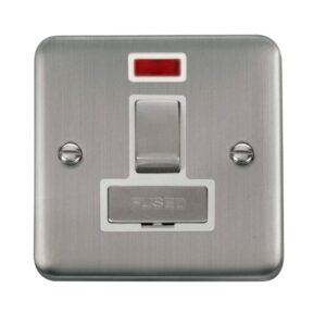 Click Scolmore - Click Deco Plus 13A Ingot Dp Switched Fused Connection Unit With Neon (DPSS752WH)