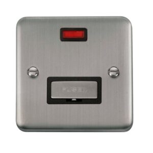 Click Scolmore - Click Deco Plus 13A Ingot Fused Connection Unit With Neon (DPSS753BK)