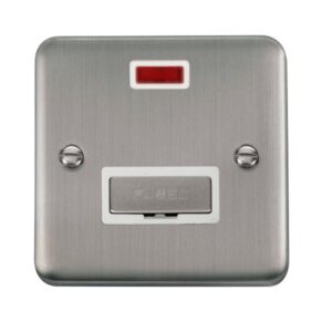 Click Scolmore - Click Deco Plus 13A Ingot Fused Connection Unit With Neon (DPSS753WH)