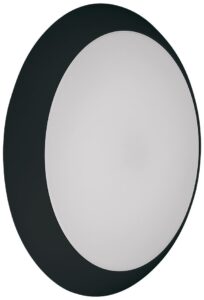 Eterna Lina Power And CCT Switchable IP66 Circular Bulkhead Black