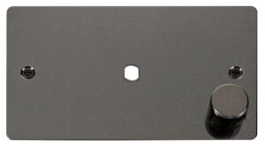 Click Scolmore - Click Define 2 Gang Plate 1 Module (630W Or 1000W) (FPBN185)