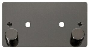 Click Scolmore - Click Define 2 Gang Plate 2 Module (1630W Max) (FPBN186)