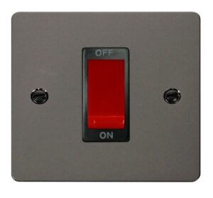 Click Scolmore - Click Define 1 Gang 45A Dp Switch Black (FPBN200BK)