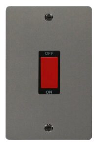 Click Scolmore - Click Define 2 Gang 45A Dp Switch Black (FPBN202BK)