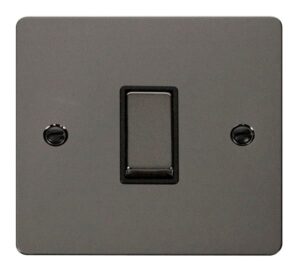 Click Scolmore - Click Define Ingot 10Ax 1 Gang Intermediate Switch Black (FPBN425BK)
