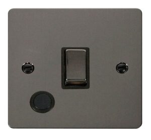 Click Define Ingot 20A 1 Gang Dp Switch Flex Outlet Black