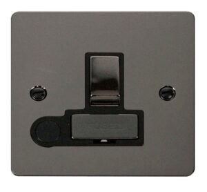 Click Define Ingot 13A Switched Connection Unit Flex Outlet Black