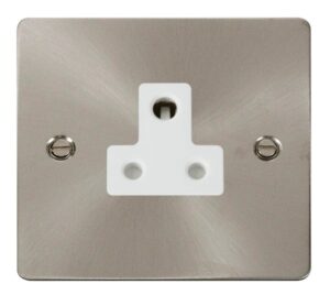 Click Define 5A Round Pin Socket Outlet White