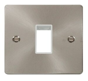 Click Scolmore - Click Define 1 Gang Plate Single Switch Aperture White (FPBS401WH)