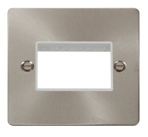 Click Scolmore - Click Define 1 Gang Plate Triple Switch Aperture White (FPBS403WH)