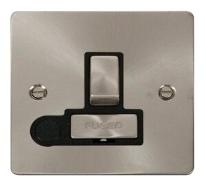 Click Scolmore - Click Define Ingot 13A Switched Connection Unit Flex Outlet Black (FPBS551BK)