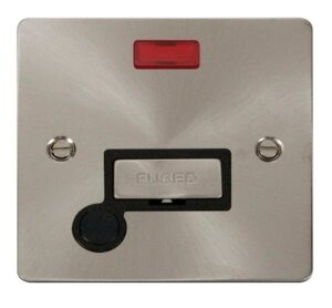 Click Scolmore - Click Define Ingot 13A Connection Unit Flex Outlet Neon Black (FPBS553BK)