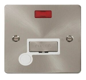 Click Scolmore - Click Define Ingot 13A Connection Unit Flex Outlet Neon White (FPBS553WH)