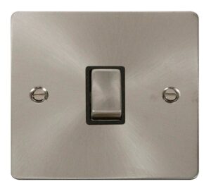 Click Scolmore - Click Define Ingot 20A 1 Gang Dp Switch Black (FPBS722BK)