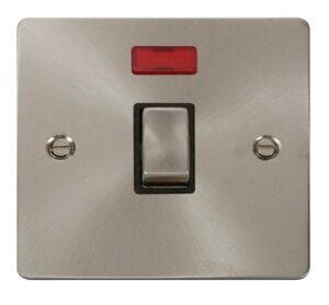 Click Scolmore - Click Define Ingot 20A 1 Gang Dp Switch Neon Black (FPBS723BK)