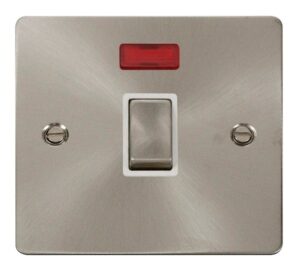 Click Scolmore - Click Define Ingot 20A 1 Gang Dp Switch Neon White (FPBS723WH)