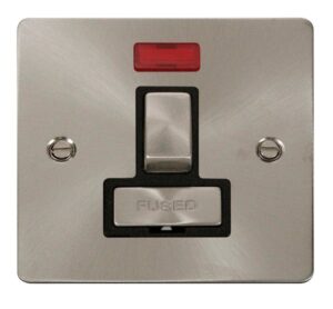 Click Scolmore - Click Define Ingot 13A Switched Connection Unit Neon Black (FPBS752BK)