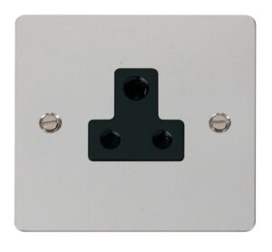 Click Scolmore - Click Define 5A Round Pin Socket Outlet Black (FPCH038BK)