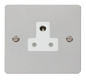 Click Scolmore - Click Define 5A Round Pin Socket Outlet White (FPCH038WH)