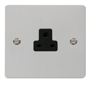 Click Scolmore - Click Define 2A Round Pin Socket Outlet Black (FPCH039BK)
