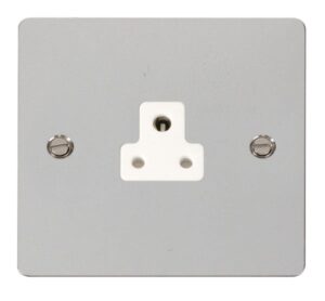 Click Scolmore - Click Define 2A Round Pin Socket Outlet White (FPCH039WH)