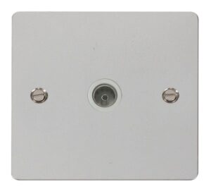 Click Scolmore - Click Define 1 Gang Coaxial Socket White (FPCH065WH)