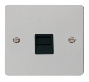 Click Scolmore - Click Define Single Telephone Socket Master Black (FPCH120BK)