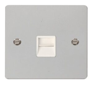 Click Scolmore - Click Define Single Telephone Socket Secondary White (FPCH125WH)