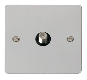 Click Scolmore - Click Define 1 Gang Satellite Socket Black (FPCH156BK)