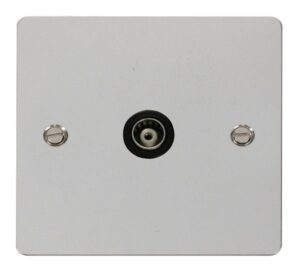 Click Scolmore - Click Define 1 Gang Isolated Coaxial Socket Black (FPCH158BK)