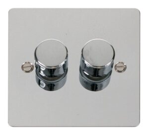 Click Scolmore - Click Define Fpch 2Gang 2Way 0-100W Led Dimmer Switch (FPCH162)