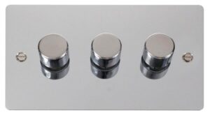 Click Scolmore - Click Define Fpch 3Gang 2Way 100W Led Dimmer Switch (FPCH163)