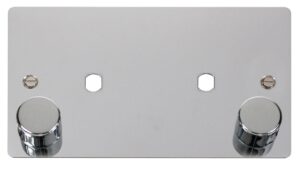 Click Scolmore - Click Define 2 Gang Plate 2 Module (1630W Max) (FPCH186)