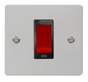 Click Scolmore - Click Define 1 Gang 45A Dp Switch Black (FPCH200BK)