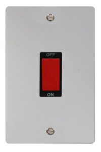 Click Scolmore - Click Define 2 Gang 45A Dp Switch Black (FPCH202BK)