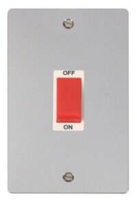 Click Scolmore - Click Define 2 Gang 45A Dp Switch White (FPCH202WH)