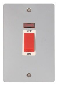 Click Scolmore - Click Define 2 Gang 45A Dp Switch Neon White (FPCH203WH)