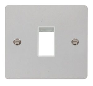 Click Scolmore - Click Define 1 Gang Plate Single Switch Aperture White (FPCH401WH)