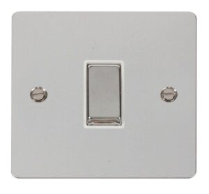 Click Scolmore - Click Define Ingot 10Ax 1 Gang 2 Way Switch White (FPCH411WH)
