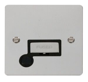 Click Scolmore - Click Define Ingot 13A Connection Unit Flex Outlet Black (FPCH550BK)