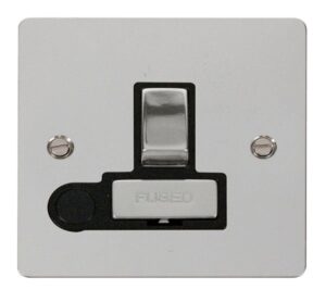Click Scolmore - Click Define Ingot 13A Switched Connection Unit Flex Outlet Black (FPCH551BK)