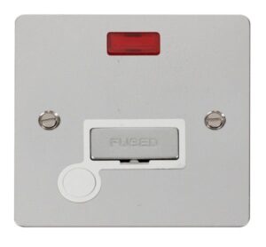 Click Scolmore - Click Define Ingot 13A Connection Unit Flex Outlet Neon White (FPCH553WH)