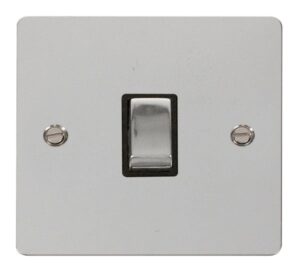 Click Scolmore - Click Define Ingot 20A 1 Gang Dp Switch Black (FPCH722BK)