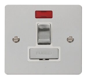 Click Scolmore - Click Define Ingot 13A Switched Connection Unit Neon White (FPCH752WH)