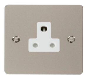 Click Scolmore - Click Define 5A Round Pin Socket Outlet White (FPPN038WH)