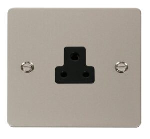 Click Scolmore - Click Define 2A Round Pin Socket Outlet Black (FPPN039BK)